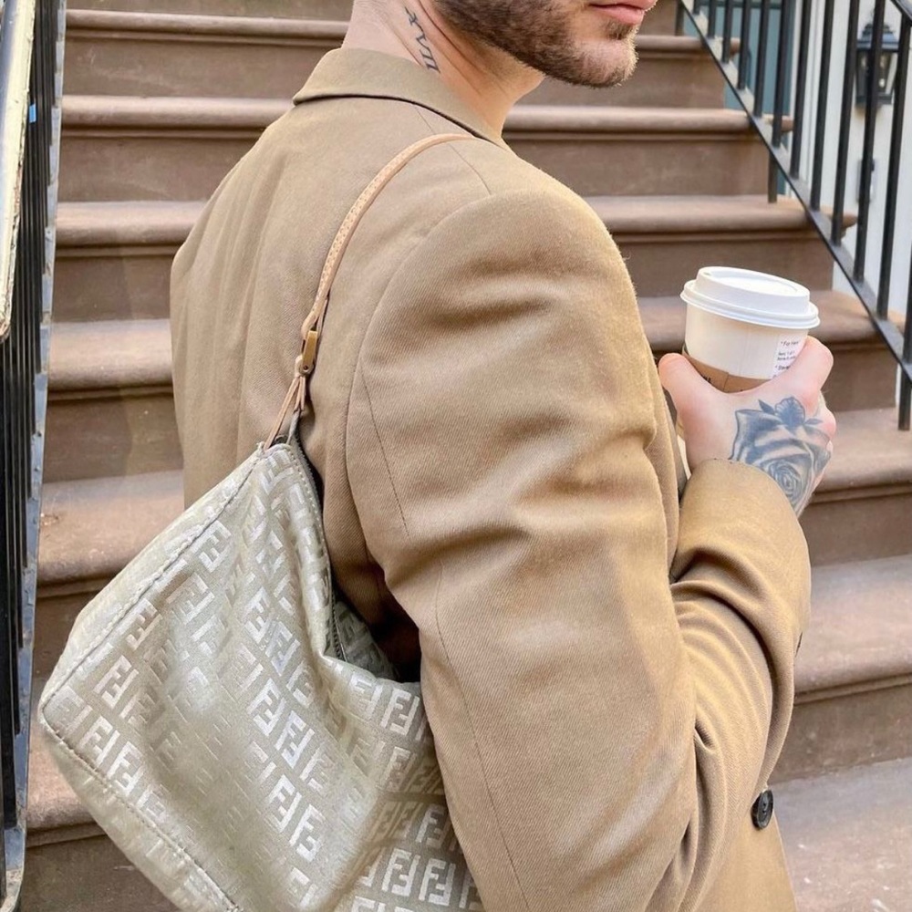 Fendi monogram baguette bag.